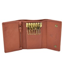 DR409 Trifold Leather Keys Wallet Brown - £19.70 GBP