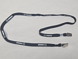 Mazda Double Clip Lanyard with 2 Bulldog Clips Clamps Grips Holders Blac... - $7.91