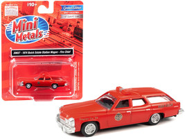 1974 Buick Estate Station Wagon Red Fire Chief 1/87 HO Scale Model Class... - £24.64 GBP