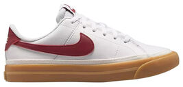 Nike Court Legacy Big Kids' Shoes (White/Gum Yellow/Team Red) Size 6Y - $49.39