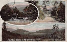 North Carolina ~ Mountain Scene IN The Land Of The Sky ~ 1910s Cartolina - £6.60 GBP
