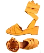 Canvas Espadrilles in Peach or Black Wedge Heel Sandal Paint Your Own Sz... - £28.71 GBP