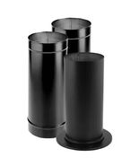 DuraVent DuraBlack Single-Wall 6 in. Stove Pipe for Chimneys 6DBK-KSP Black - $67.85 CAD