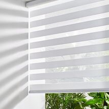 Persilux Cordless Zebra Blinds Free-Stop Window Blinds (34.25" W X 64" W... - $42.75