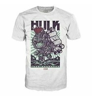 Men&#39;s Tee Pop Thor Ragnarok Hulk White Graphic Tshirt Sz Medium Marvel - £9.83 GBP