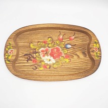 Handpainted Wood Serving Tray 14&quot; - $34.64