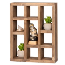 Rustic Wood Knick Knack Floating Shelf Barnwood - Wall Mounted Or Freestanding F - £58.20 GBP