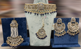 Indian Kundan Gold Plated Traditional All Color Available Last Left Jewelry Set - $90.94