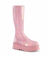 DEMONIA SLACKER-200  Women's Pink  2" Platform STR Knee High Side Zip Boots - €63,53 EUR DEMONIA SLACKER-200  Women's Pink  2" Platform STR Knee High Side Zip Boots - €63,53 EUR
