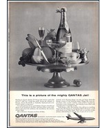 1950s Qantas Airlines PRINT AD Qantas 707 Jets Go Into Service BX3 - €5,68 EUR