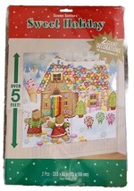 Gingerbread Candy House Wall Scene Setter Christmas Party Decorations 5 ... - £7.50 GBP