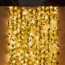 41 Feet Fake Vines with 120 LED Solar Outdoor String Lights - £21.79 GBP