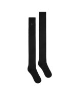 Overknee Bamboo Black Socks - £9.18 GBP