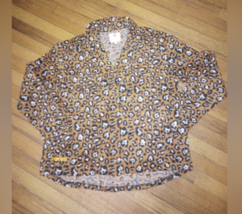 Simply Southern Thick Shacket Oversized Large Women's Leopard Outerwear ... - $11.34