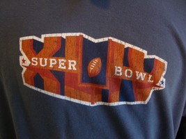 NFL Super Bowl XLIV football hoodie sweatshirt size L  - $31.22
