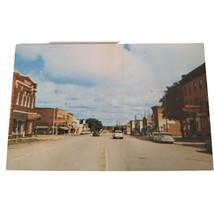 Postcard Street Scene Newberry Michigan Chrome Unposted - $13.06