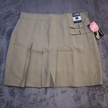 French Toast Skirt Youth Girls 18 1/2 Khaki Casual Pleated Uniform Plus Size - £10.12 GBP