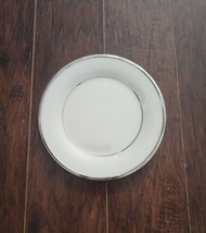 Lenox Fine China SOLITAIRE Salad Plate - Ivory w/Platinum Trim Made in U.S.A. - £17.03 GBP