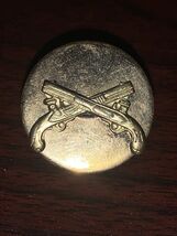 Vintage WW2 US Army Military Police Collar Insignia Screwback Badge #022... - $16.83