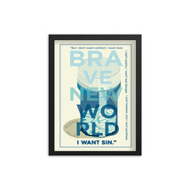 Brave New World by Aldous Huxley Book Poster - £30.37 GBP+