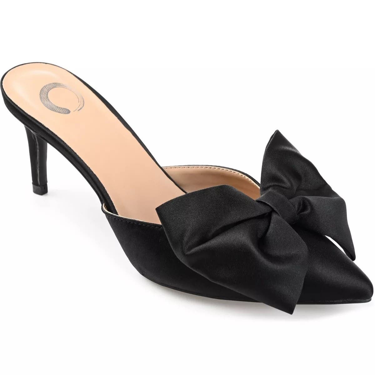 Primary image for Journee Collection Women Stiletto Bow Mule Heels Tiarra Size US 7.5M Black