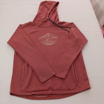 Columbia Mens Medium Dark Coral Hoodie Graphic Pullover Long Sleeve Cotton Blend image 14