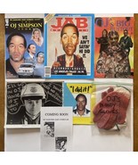 The O.J. Simpson Story COMIC and NOVELTY LOT: Bloody Gloves, B’Day Card ... - £38.81 GBP