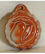 Terracotta Red Clay Pottery Mold Pear Design Cake Jello Decorative - £13.28 GBP