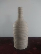 Antique White Quiver Bottle Vase Vietnam Pottery Home Decor - $14.64