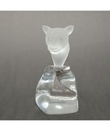 Swarovski Ebeling &amp; Reuss Panther Cougar Head Frosted Clear Crystal Pede... - $1,027.94 MXN