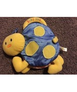 Carters Yellow Blue Fleece Satin Cloth Baby Carry Book BUSY BUG Ladybug ... - $5.39