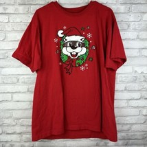 Buc-ees Holiday Red Double Sided Shirt Rocking Around The Christmas Tree... - $15.20