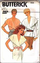 Vintage 1980's Misses' Loose-Fitting BLOUSE Pattern 6134-b Sizes 12-14-16 UNCUT - $12.00