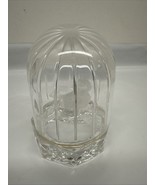 Hofbauer Crystal Bird in Domed Cage Glass Figurine Germany Byrdes Collec... - $65.20 CAD