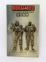 BIOHAZARD 3 Carlos &amp; Mikhail Bronze Metal Figures - Hongkong Comic Resid... - £48.62 GBP