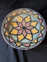 Distinctive antique Handmade SAFI Moroccan Pottery Bowl / Charger Wall Plate - £134.67 GBP