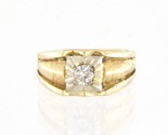 1 Men&#39;s Solitaire ring 14kt Yellow Gold 366292 - $899.00