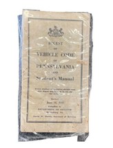 Digest of Vehicle Code of Pennsylvania And Student’s Manual - £7.83 GBP