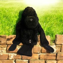 Vintage Toys by Daphne Black Gorilla Monkey 12&quot; Golf Head Cover Made in USA - £14.41 GBP