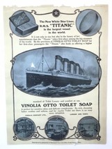 RMS TITANIC Ad Flyer Vinolia Otto Toilet Soap Reproduction Piece - $8.50