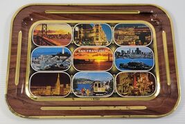 JJ) Vintage San Francisco California Metal Printers Serving Tray Travel ... - $9.89