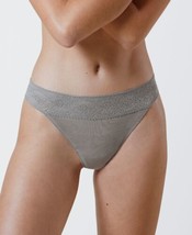 Skarlett Blue Womens Petal One Size Cotton Thong Color Smoke Size One Size - £15.13 GBP