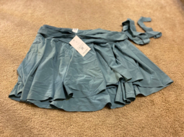 NWT Halara Teal Tie cover-up Tennis Skirt M new with tags - £14.57 GBP