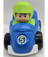 Fisher-Price Little People  Blue Racer #5 2009 Mattel  Car - €6,83 EUR