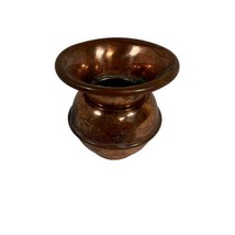 Vintage Miniature Copper  Bud Vase Toothpick Holder Urn Dollhouse Planter - £14.92 GBP