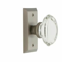 Nostalgic Warehouse Studio Plate with Oval Clear Crystal Glass Knob, Passage - 2 - £102.15 GBP