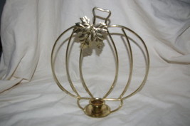 Home Interiors &amp; Gifts Pumpkin Candle Holder Centerpiece Homco - $8.00