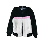 Arizona Jeans Co Girls XS 6 6X Faux Fur Fuzzy Colorblock Jacket - £6.74 GBP