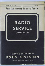 1949, The Ford Mechanic Service Forum Manual, No. 14, Radio Service - $5.50