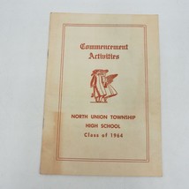 Vintage North Union High School Uniontown Pennsylvania Commencement Prog... - $25.73